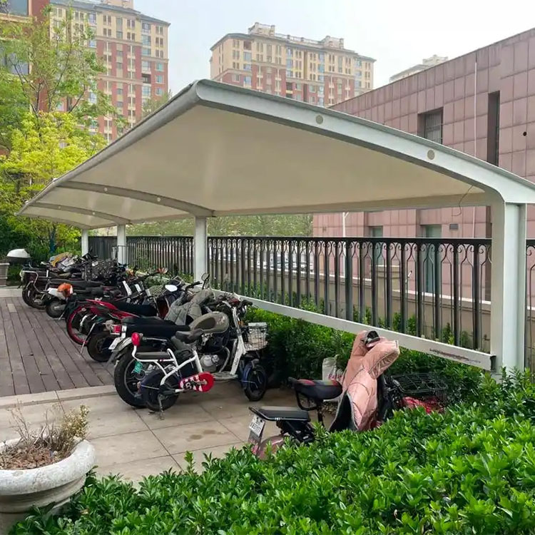 通城县膜结构电动车棚